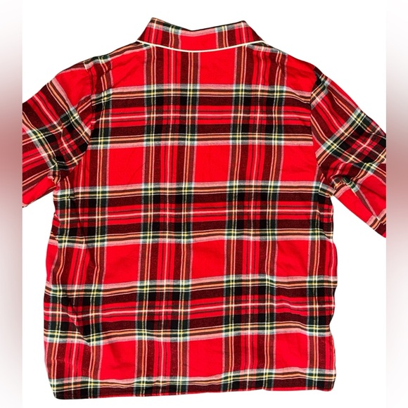 Lands' End Flannel Pajama Set Pants Top Cotton Soft Red Plaid PJs Ladies XL - Picture 9 of 10